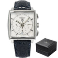 Tag Heuer Monaco CW2119 with Box Stainless White Mother of Pearl Dial Auto 38mm