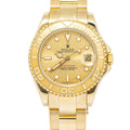 Rolex Yacht-Master 68628 Oyster 18k YG Champagne Dial Auto Unisex Watch 35mm