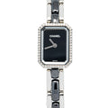 Chanel Premiere Triple Braclet H2163 Black Factory Diamond Ladies Watch 15x20mm