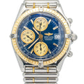 Breitling Chronomat D13050.1 18k Two Tone Automatic Blue Dial Men's Watch 40MM