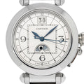 Cartier Pasha 2938 W3109255 Moonphase Silver Dial Stainless Steel Automatic 42mm