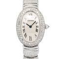 Cartier Baignoire 1955 W1516856 White Gold Quartz Ladies Watch 23x30mm