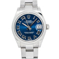 Rolex Datejust 278240 Stainless Steel Auto Blue Roman Dial Ladies Watch 31mm