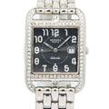 Hermes Cape Cod CC1.710 Diamond Automatic Stainless Grey Dial Watch 28x40mm