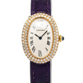 Cartier Baignoire 1920 1954/W1506056 Quartz 18k YG White Dial Ladies Watch 22mm