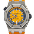 Audemars Piguet Royal Oak Offshore Diver 15710ST Auto Orange Dial Watch 42mm