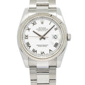 Rolex Date Just 116234 Stainless Steel Automatic White Dial Men's watch 37mm