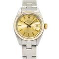 Rolex Date 6917 1984 Papers TwoTone Oyster Champagne Dial Auto Ladies Watch 26mm
