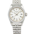 Rolex Date 69160 Jubilee Stainless White Dial Automatic Ladies Watch 26mm