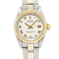 Rolex DateJust 69173 Oyster 18K Two Tone Pyramid Dial Auto Ladie's Watch 26mm