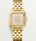 Cartier Panthere 4542 WJPN0079 18K YG Diamond Bezel Quartz Ladies Watch 27mm