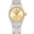 Rolex Oyster Perpetual 6621 SS Champagne Dial Auto Ladies Watch 24mm