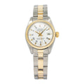 Rolex DateJust 6916 18K Two Tone Yellow Gold Fluted White Dial Lady's Watch 26mm