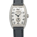 Franck Muller Cintree Curvex 1750s6d 18k WhiteGold Manual Silver Dial Watch 26mm