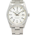 Rolex Date 15000 Oyster Stainless Steel White Dial Automatic Men's Watch 34mm