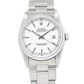 Rolex Oyster Perpetual Date Just 16200 Automatic White Dial Man Watch 36mm