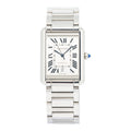 Cartier Tank Must 4324 WSTA0053 SS 2022 NEW Box & Card  Silver Dial Men's 31mm
