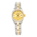 Rolex Date Just 6917 Automatic Fluted 18K YG Two Tone Ladies Watch 26mm