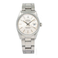 Rolex DateJust 16030 Oyster SS Fluted Silver Dial Automatic Men's Watch 36mm