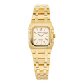 Audemars Piguet Royal Oak Quartz 18K Yellow Gold White Dial Ladies Watch 24mm