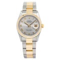 Rolex DateJust 16203 18K Two Tone Yellow Gold Rhodium Dial Auto Men's Watch 36mm