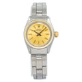 Rolex Oyster Perpetual 6719 Auto SS Fluted Champagne Dial Women's Watch 26mm