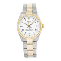 Rolex Oyster Perpetual 5500 18K YG White Dial Men watch 34mm
