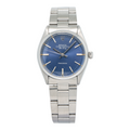 Rolex Air King 5500 Stainless Steel Royal Blue Dial Automatic Men's Watch 34mm