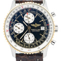 Breitling Navitimer D13022 18k TwoTone Automatic Black Dial Men's Watch 41mm