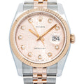 Rolex Datejust 116231 MINT Two Tone Auto Factory Pink Diamond Dial Women's 36mm