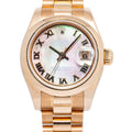 Rolex Datejust 179165 18k President Rose Factory MOP Dial Women's Watch 26mm