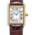 Cartier Tank Solo 2743 W1018755 Quartz 18K Yellow Roman dial Women's Watch 24mm