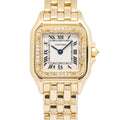 Cartier Panthere WF307089 MINT 18k Yellow FACTORY Diamond ladies watch 22mm