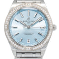 Breitling Chronomat G10380 Tiffany 18k White Gold Factory Diamond Ladies 36mm