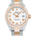 Rolex Lady Datejust 279161 MINT 18k RG Two Tone White Dial Auto Women's 28mm