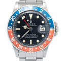 Rolex GMT Master 1675 1970 MINT PEPSI Fat Font Red Back Insert Auto Men's 40mm