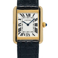 Cartier Tank Solo 3168 W5200002 Quartz 18k YG Silver Dial 2018 Card Ladies 24mm