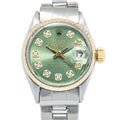 Rolex Datejust 6517 Auto Stainless Steel Oyster Green Dial women's watch 25mm