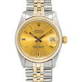Rolex Datejust 6827 Automatic Two Tone Jubilee Champagne Dial Women's Watch 31mm