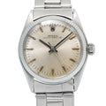 Rolex Oyster Perpetual 6551 Auto Stainless Steel Silver Dial Unisex's Watch 31mm