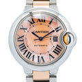 Cartier Ballon Bleu 3489 W6920098 Auto 18k Rose Gold MOP Dial Women's Watch 33mm
