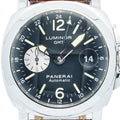 Panerai Luminor GMT PAM00088 Stainless Steel Auto Black Dial Men's Watch 44MM