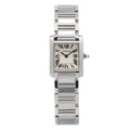 Cartier Tank Francaise W51008Q3 SS Quartz Ivory Dial Women's Watch 20x25mm