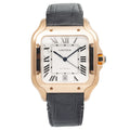 Cartier Santos De Cartier WGSA0019 MINT 18k Rose Gold Auto White Dial Men's 40mm