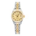 Rolex Datejust 69173 18k YG Two Tone Gold Diamond Dial Auto Women's Watch 26mm