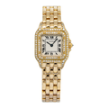 Cartier Panthère 8057 W25022B9 MINT Quartz 18k Yellow White Dial Women's 22mm