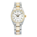 Rolex Datejust 6827 14k YG Two Tone Oyster White Dial Auto Ladies Watch 31mm