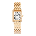 Cartier Tank Louis WJTA0020 18k Rose Factory Diamond Bezel Hand Winding 22x29mm