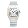 Cartier Santos Galbee 2823 W20099C4 18k Two Tone White Dial Unisex's Watch 32mm