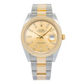 Rolex DateJust 126303 18k Yellow Gold Oyster Champagne Dial Auto Watch 41mm